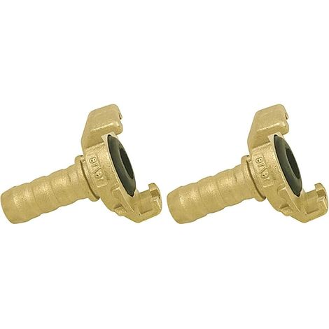 Raccord Express laiton pour tuyau Ø12 – Connexion rapide et étanche (Lot de 2)
