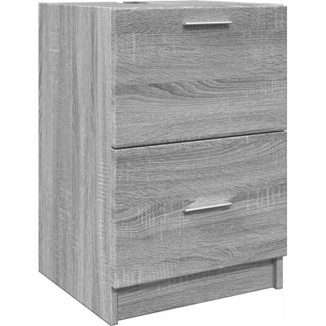 Maison Exclusive - Waschbeckenunterschrank Grau Sonoma 40x37x59 c