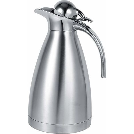 Fiole Thermos, Cafetière en Acier Inoxydable Double Paroi Isolée sous Vide Thermos Flacon Thermos Chaud pour Café, Eau Chaude, Thé(2L-B-RED-B) (1/5)