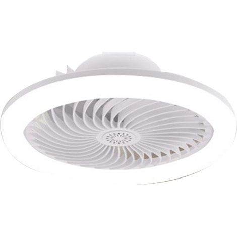 Ventilateur de plafond LED avec télécommande et fonction aromathérapie – 3 vitesses, éclairage réglable 3200K-6500K, 28 x 28 x 13 cm (1/5)