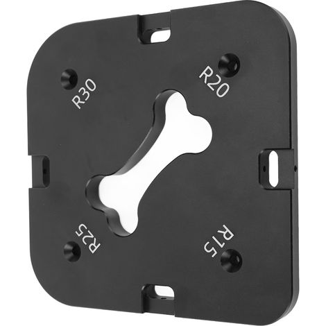 Gabari de rainure d'angle R15 R20 R25 R30 en alliage d'aluminium pour bois travail calibre rayon coin 4 en 1 (1/5)