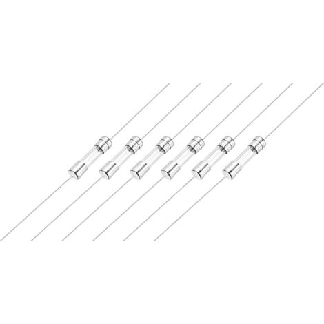6pcs Tubes De Verre Fusibles, Axial-Avec Fil De 5 x 20 mm 2A 250V Pour Remplacer Ou Réparer De Nombreux Électroniques Domestiques (F 2A) (1/5)