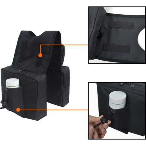 Sacoche de réservoir universelle moto, quad et motoneige – étanche, avec pochette tactile pour smartphone, support de guidon, sac de selle imperméable (1/4)