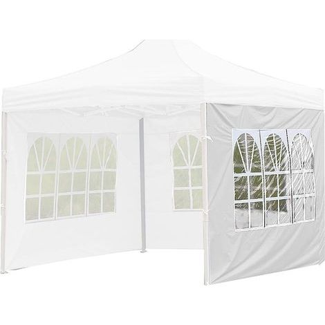 Wasserdichtes Zelt mit 1 Seitenwand, 0,15 mm dicke Seitenwand, 2 Farben, 12 Größen (Farbe: Weiß, Größe: 3 x 2 m) (1/5)