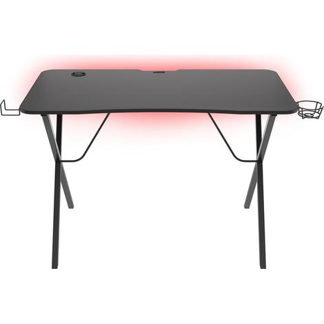 fh-deco GENESIS Holm 200 RGB escritorio gaming negro (1/4)