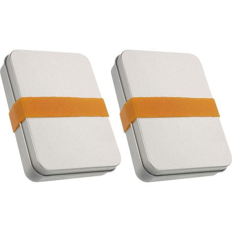 2 Boîtes Bâtonnets Allume-feu en Bois Gras Naturels pour Camping et Barbecue, Boîte en Étain Étanche, Faciles à Transporter et Utilisation Polyvalente en Extérieur (1/5)