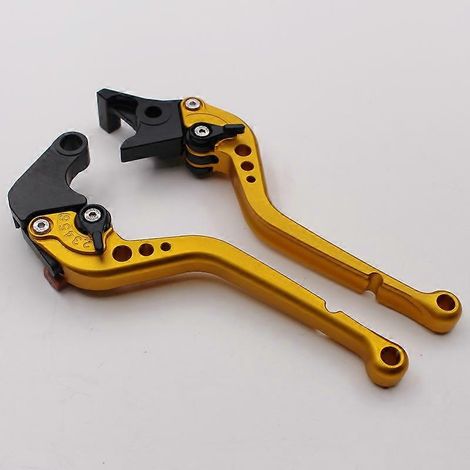 Poignées de frein, d'embrayage, de klaxon et de guidon réglables en alliage d'aluminium pour moto CB650R 2014-2022 (doré 2) (1/5)