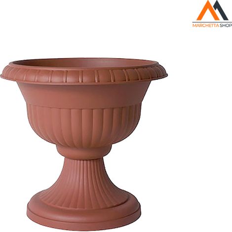 VASO CON SUPPORTO Ø cm 30 x h.30 lt.6,5 - coccio