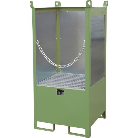 Bauer Fass-Stapelpalette FSP-1 G, lackiert, Resedagrün