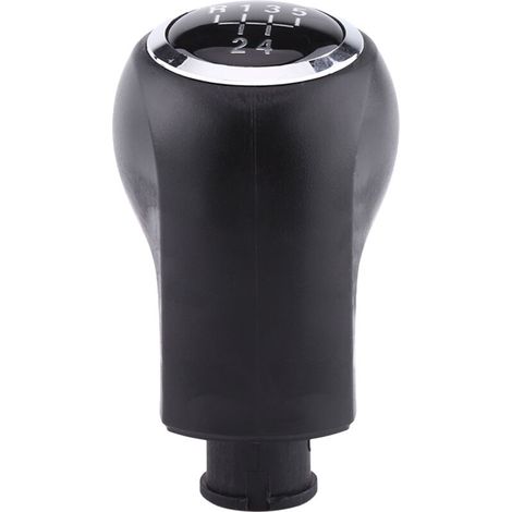 Pomello del cambio Reminnbor a 5 velocità, 3 x 1,3 mm, compatibile con modelli dal 2005 al 2010, design ergonomico, nero e argento. (1/5)