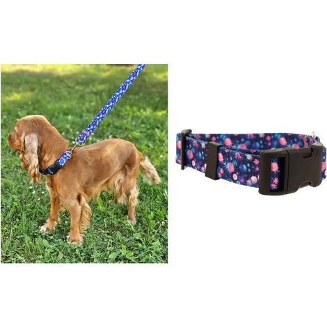 Collier pour chien Astro World ajustable et fait main. Taille M : 30-45 cm (1/5)