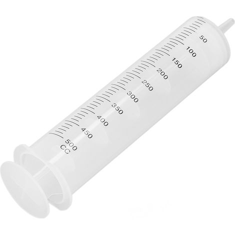 Seringue de grande capacité en polypropylène de 500 ml avec kit d'outils et graduation pour la distribution (1/5)
