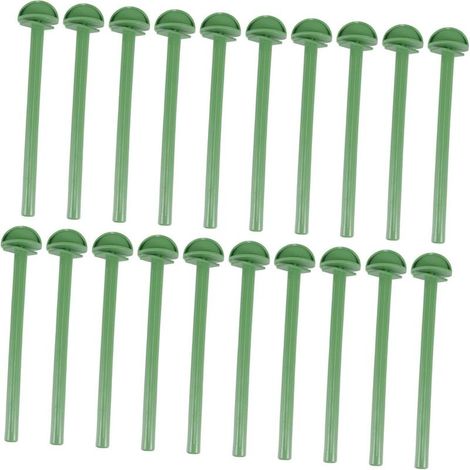 Lot de 20 poteau debout pour oiseaux en plastique perchoir pour le repos du perroquet perroquet perroquet pour les oiseaux oiseaux robe stand cage d'oiseaux (plastique) (1/5)