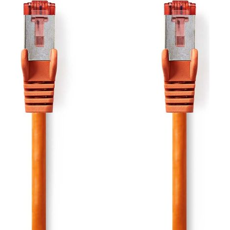 CCGL85221OG10 Câble réseau CAT6 , RJ45 Male , RJ45 Male , S/FTP , 1.00 m , Rond , LSZH , Orange , Label (1/2)