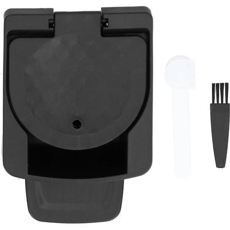Adaptador de cápsula reutilizable Dolce Gusto, compatible con EDG606/466/455, convertidor de PP negro y acero inoxidable 304. (1/5)