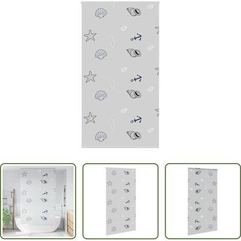 Intimité salle de bain - Store enrouleur de douche 120x240 cm largeur du tissu 116 cm (1/5)