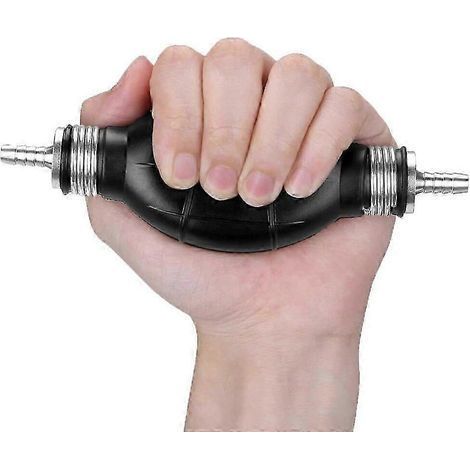 Poire d'amorçage manuelle pour pompe à carburant, diamètres 6 mm, 8 mm, 10 mm et 12 mm, en caoutchouc et aluminium, pour conduites diesel et essence de voiture, bateau ou moteur hors-bord.