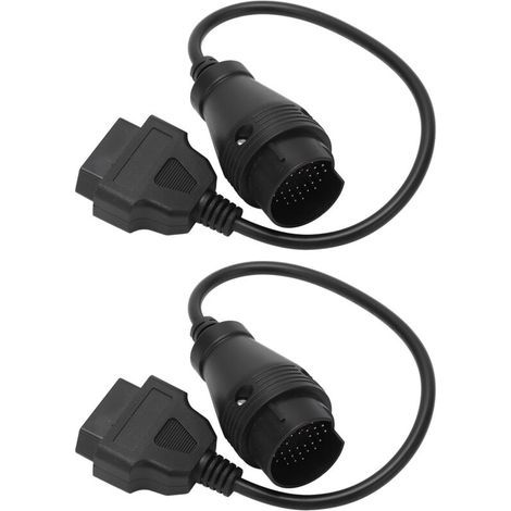 Câble adaptateur OBD2 38 vers 16 broches noir pour Mercedes-Benz Sprinter – Lot de 2 pièces, compatible diagnostic professionnel (1/5)