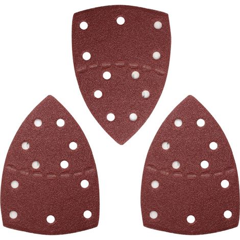 Professiona 25x Disques Abrasifs Mixtes Papier (pour Bois, Mastics, Peinture et Vernis, Grain 40/60/80/100/120 (1/5)