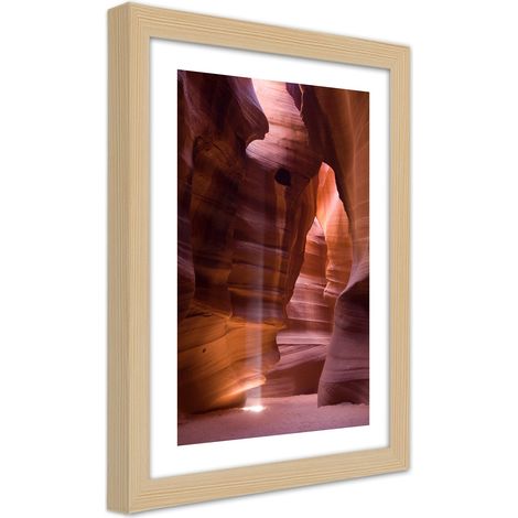 Quadro con cornice, L'alba in una grotta - 20x30 (1/5)