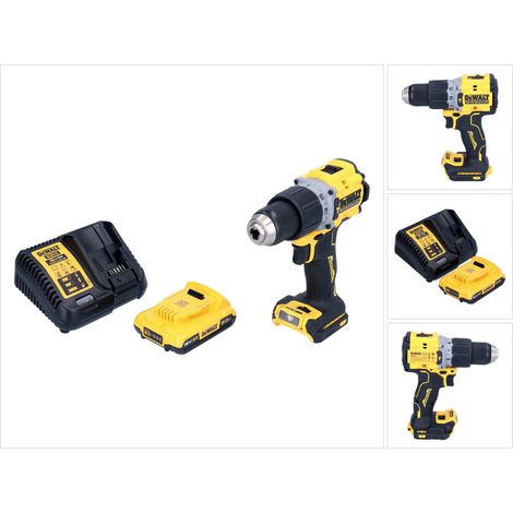Trapano a percussione a batteria DeWalt DCD 805 D1 18 V 90 Nm brushless + 1x batteria ricaricabile 2,0 Ah + caricabatterie