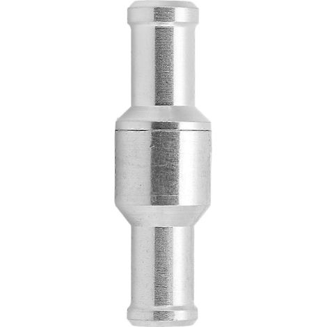 Clapet anti-retour unidirectionnel en alliage d'aluminium argenté pour conduites de carburant eau, huile, diesel, essence, 10 mm / 0,39 po (1/5)