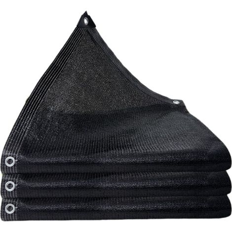 Filet pare-soleil, toile pare-soleil anti-ultraviolet, toile pare-soleil coupe-vent pour serre, noir, 2 m x 2 m (1/5)