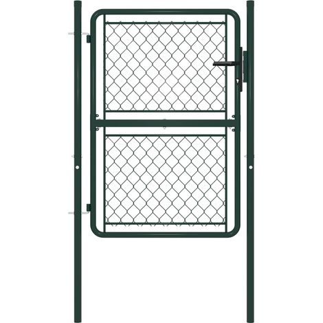 Portillon Acier 100 x 125 cm Vert (1/4)