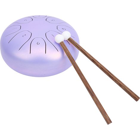 Handpan 5,5 Pouces Mini Instrument de Musique Panda Violet (1/5)