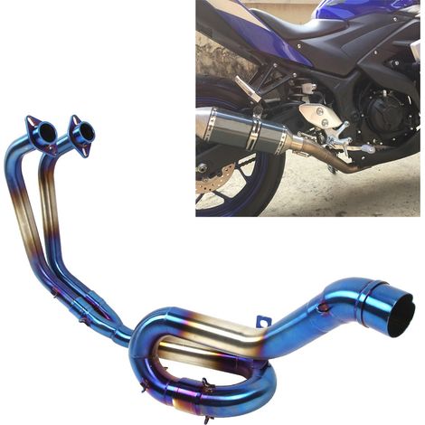 Pot d'échappement avant pour moto Yamaha R25/R3 2015-2018 (1/4)