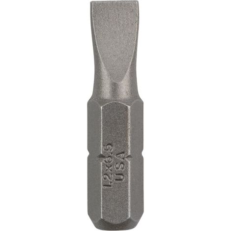 Bosch Schrauberbit Standard für Längsschlitzschrauben (S) Schlitz S 1,2 x 6,5 - 2609255911 (1/2)