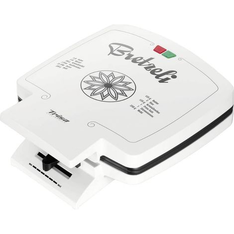 Gaufrier classique 1000W – 4 gaufres fines – Revêtement anti-adhésif – Réglage de température – Témoin LED – Trisa (1/6)