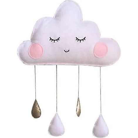Décoration murale pour chambre de bébé, lampe suspendue décorative en forme de goutte de pluie et de nuage. (1/3)