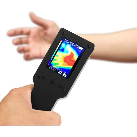 Caméra thermique infrarouge portable avec écran LCD numérique de 2,4 pouces, instrument de mesure et outil de détection multifonctionnel