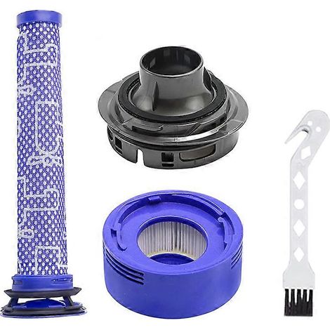 Cache moteur arrière + filtre + préfiltre de rechange pour aspirateur V7 V8 (1/5)