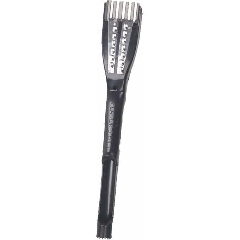 Eplucheur 5 en 1 - Venteo - Eplucheur multifonctions pour les fruits et légumes - Evideur de pomme - Ecailleur de poisson - Coupe frite ondulé - Lame en acier inoxydable - Noir