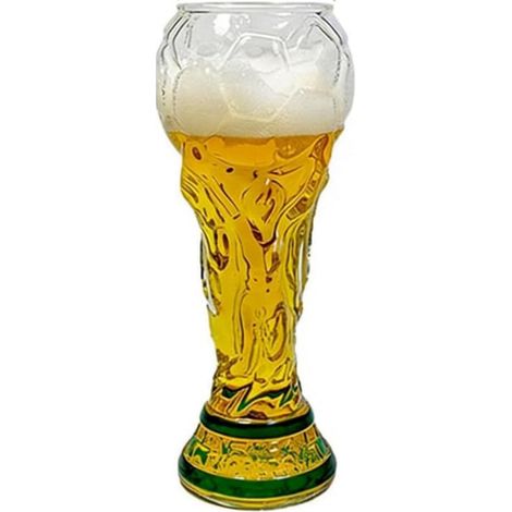 Chope à bière verre borosilicate résistant grande capacité (500 ml) idéal pour les soirées de match, décorer un bar ou comme cadeau pour homme. (1/5)