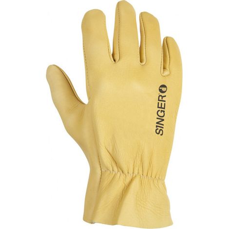 Gant tout fleur de bovin Hydrofuge Serrage élastique - SINGER - 50GHB T10 (1/2)