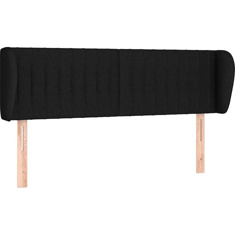 Maison Exclusive - Kopfteil mit Ohren Schwarz 147x23x78/88 cm Sto (1/5)