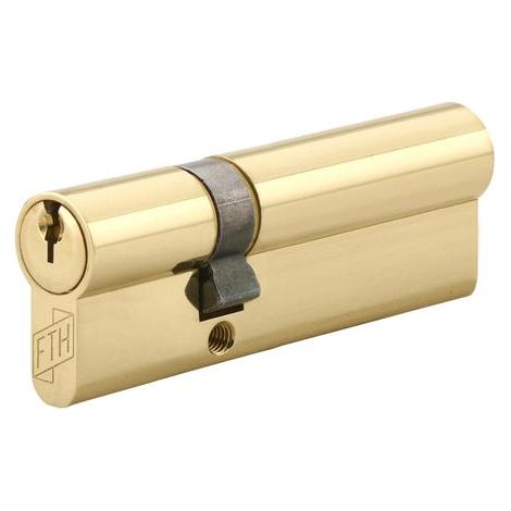 Cylindre de serrure double entrée FTH 5G, 30x60mm, cylindre et clés en laiton, 3 clés crantées - FTH (1/5)