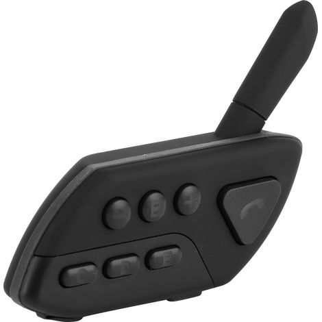 Casque Moto Intercom Bluetooth Kit Oreillette Anti-Bruit 120km/h Réduction Bruit Équipement de Conduite Noir (1/5)