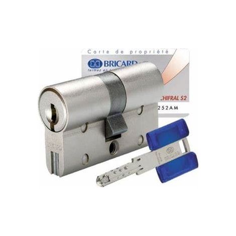 Bricard 7530240 European cylinder CHIFRAL S2 30x70 with 3 keys
