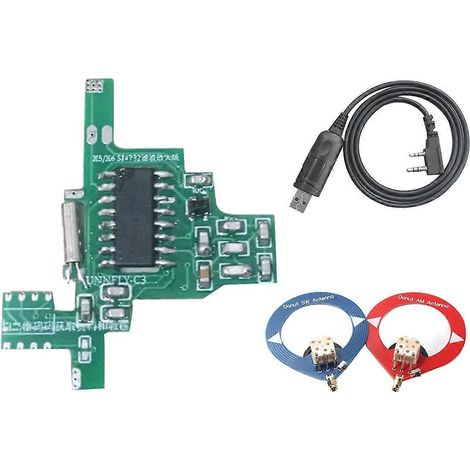 Module de modification d'interphone avec filtre + antenne SW/AM annulaire + câble USB (1/5)