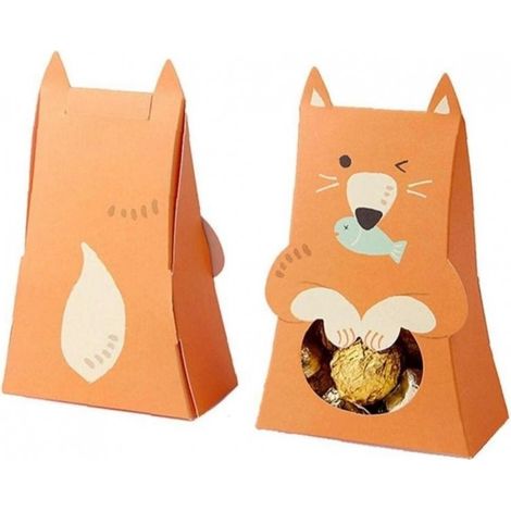 Caja de regalo decorativa con forma de oso, 1 unidad, 10x5x16,5 cm, OPO42POM
