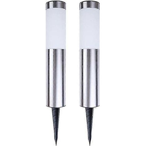 Lampe décorative sur pied en acier inoxydable (1/3)