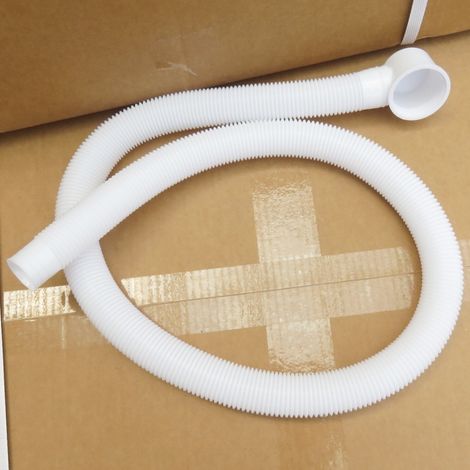 Tuyau d'évacuation de baignoire de 1,2 mètre de long, accessoires de tuyauterie, tuyau d'évacuation en plastique, tuyau d'évacuation à ressort (1/5)