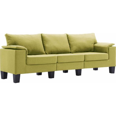 Sofa Green Fabric vidaXL