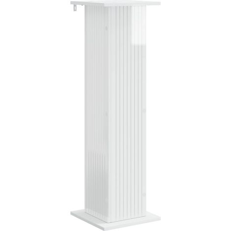 Maison Exclusive - Supporto per piante Bianco Lucido 30,5 x 30 x 100,5 cm
