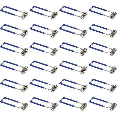 Lot de 24 pinces de fixation à ressort pour spot encastré GU10 MR16 1,5 x 60 mm (1/5)