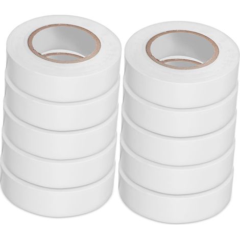 Ruban isolant électrique en PVC blanc, durable et résistant aux (1/5)